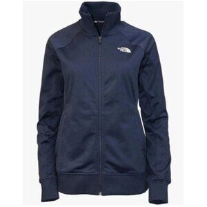 Ladies Tech Jacket Size L Full ZIp Navy Fleece Shirt Top THE NORTH FACE NWT